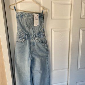 ZARA Corset Denim Jumpsuit